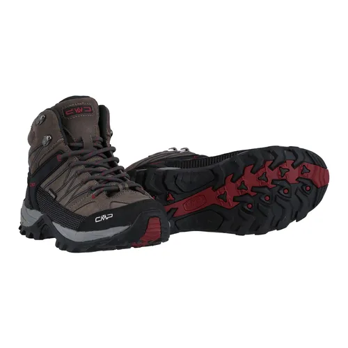 CMP Rigel Mid Trekking Shoes WP - Torba-Antracite, Größe 46 - Wanderschuhe aus 100% Leder, mit wasserabweisendem Obermaterial und optimalem Komfort für Abenteuer in der Natur.