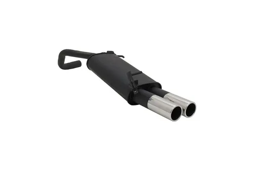 Novus Sportendschalldämpfer für VW Polo V (9N/9N3) Facelift 2 x 76mm - Autoteile mit höherem Abgasgegendruck für mehr Leistung und sportlichen Klang. EG-Übereinstimmungsbescheinigung inklusive, ideal für VW Polo V.