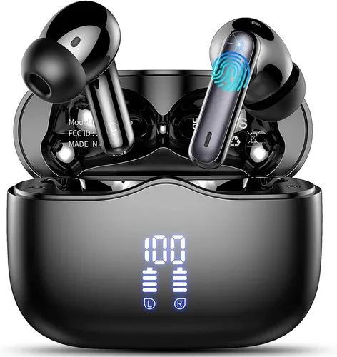 xinwld Bluetooth Kopfhörer 5.4 In Ear mit ENC und 40H Akku - Kabellose In-Ear-Kopfhörer mit fortschrittlichem Bluetooth 5.4 für stabile Verbindung und unterbrechungsfreien Musikgenuss. IP7 Schutz und lange Akkulaufzeit von bis zu 40 Stunden für den perfekten Einsatz unterwegs.