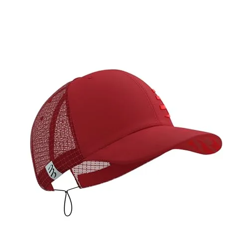 Compressport Racing Trucker Cap - Rot - TU - Mützen für Outdoor-Aktivitäten, vereint Chic und Performance für unverzichtbaren Komfort und Style.