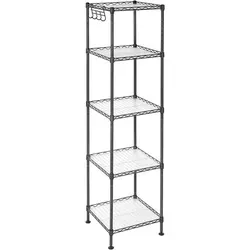 Boxxx Regal, Schwarz, 5 Fächer von SONGMICS