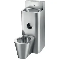 Delabie Gef.Kombi KOMPACT TWW/TW, WT WC bodenst. mi Edst. 1.4301 sat