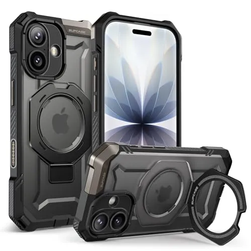 SUPCASE Unicorn Beetle Grip für iPhone 17 - Robuste Hülle mit Ringhalter - Standard Handyhülle mit militärischem Fallschutz, integriertem Ständer und MagSafe-Kompatibilität für optimalen Schutz und Funktionalität.