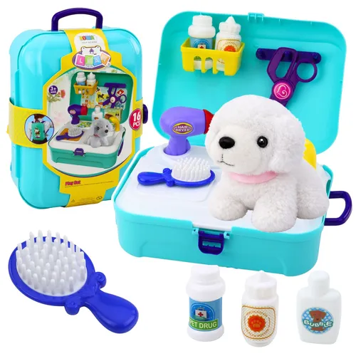 Beauty Set Pet Salon Koffer Rucksack 16 tlg.