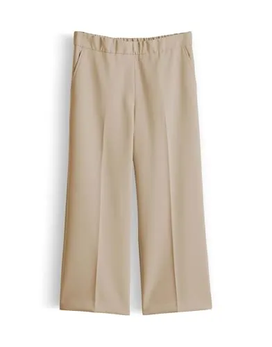 someday Damen Culotte | Charlie Cropped Ease Culotte mit Komfortbund Soft Oat, Größe 42 - Modische someday Culotte in hochwertiger Webware. Der bequeme Komfortbund und der gerade Beinverlauf sorgen für einen lässigen Look. Ideal für vielfältige Kombinationen im Alltag.