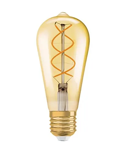 OSRAM LED Vintage Edition 1906, Sockel: E27, Dimmbar, Warmweiß, Filament Gold