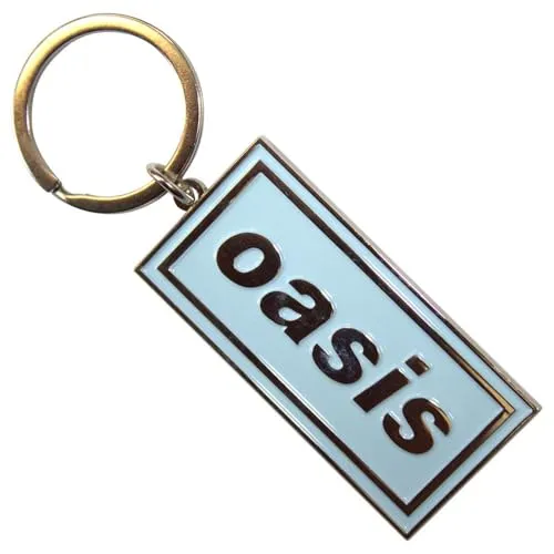 Oasis Logo Sky Blau Band Logo Schlüsselring Keychain One Size