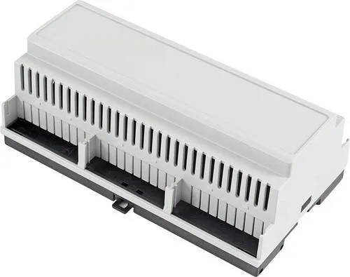 Hammond Electronics Hutschienen-Gehäuse 90 x 158 x 58 Polycarbonat Lichtgrau 1St.