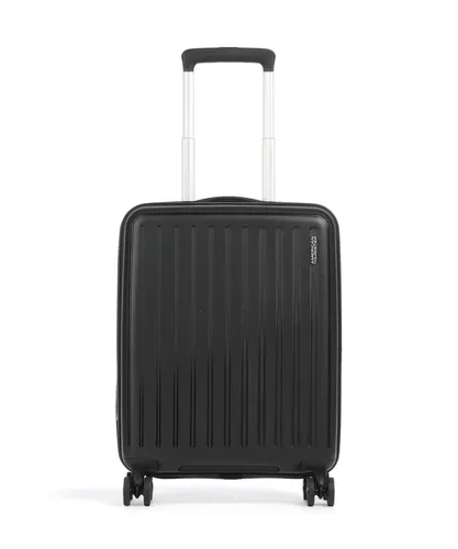 Trolley AMERICAN TOURISTER Rejoy Spinner 55/20 TSA - True Schwarz - Bordgepäck mit TSA-Schloss für sicheres Reisen, leicht und strapazierfähig aus Polypropylen, ideal für Kurztrips.