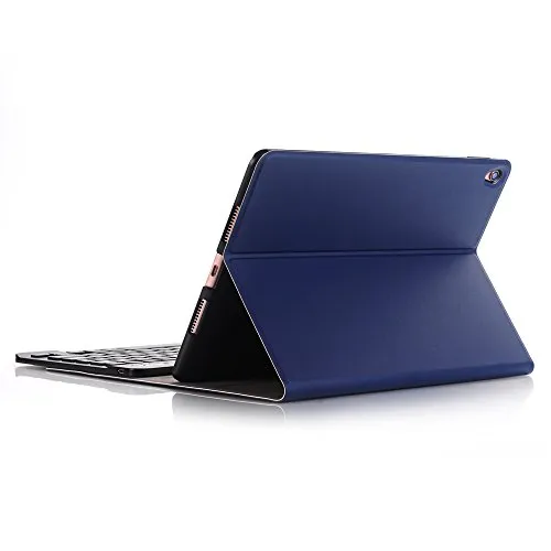 Lobwerk 3in1 Bluetooth Tastatur + Maus + Cover für Apple iPad Air 2020/2022 - Praktische 3in1 Lösung: Schutzhülle mit integrierter Tastatur und Maus für das iPad Air 10.9 Zoll. Mit Magnetverschluss und Sleep & Wake-Funktion für optimale Nutzung und Schutz.