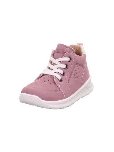 Superfit Mädchen Breeze Lauflernschuhe, LILA/ROSA, 20 EU - Baby Sneaker für Mädchen, mit hochwertigem Nubuk- und Nappaleder, ideal für die ersten Schritte und bequem mit Schnürsenkeln.