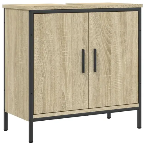 vidaXL Waschbeckenunterschrank Sonoma-Eiche 60x30x60 cm