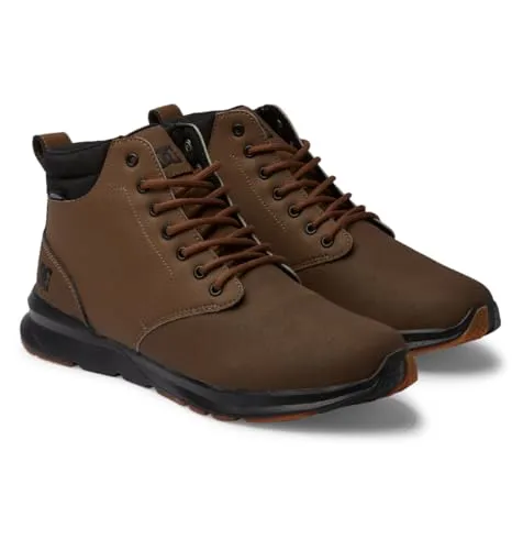 DC Shoes Herren Mason 2 Bootsschuh, Dunkelbraun, 45 EU - Wanderschuhe aus wasserabweisendem Leder mit leichter Ortholite-Außensohle für optimalen Grip und Komfort auf jedem Terrain.