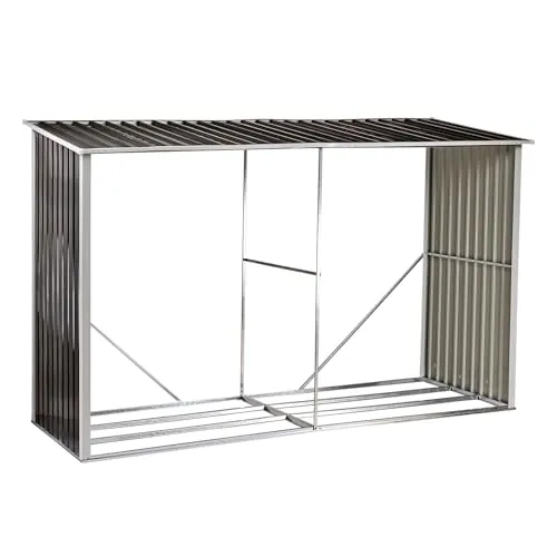 Kaminholzregal Stockholm - Aschesauger - Das Kaminholzregal Stockholm sorgt für trockenes Brennholz, schützt es vor Regen und bietet optimale Belüftung. Mit stilvollem Design fügt es sich harmonisch in jede Umgebung ein.