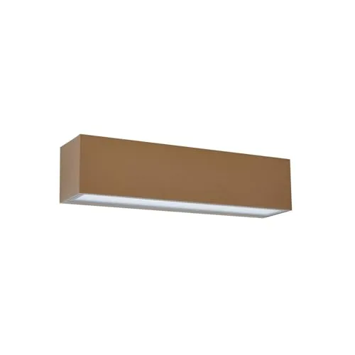 Lucande LED Wandleuchte außen Lengo - Moderne Außenlampe in Braun aus Aluminium - Lampen für Außenbereich mit IP65-Schutz, energiesparend und ideal für Terrasse, Garten oder Balkon. Hochwertige Leuchtmittel inklusive!