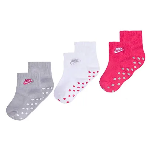 Nike Baby Core Futura Gripper Socken, Rush Pink, 12/24 Monate