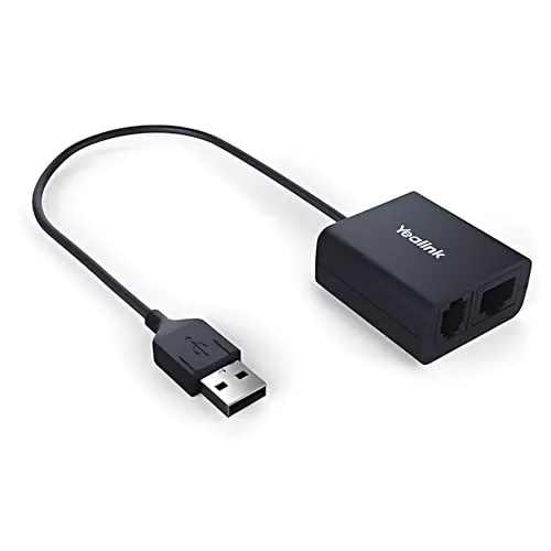 Yealink EHS40 Modul - Elektrischer Headset Adapter - Festnetztelefone mit kabelgebundener Power, langlebig und flexibel für eine einfache Rufannahme.