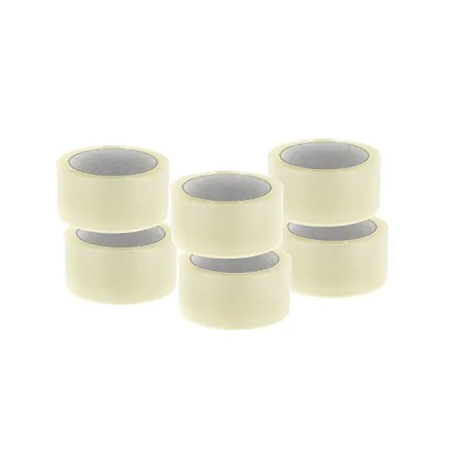 6x Rollen Klebeband leise abrollend 66m lang x 48mm Packband Paketband Transparent LOW NOISE Premium Qualität