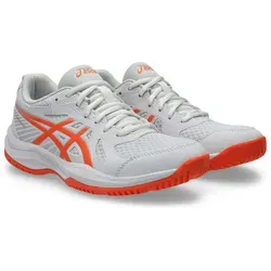 ASICS UPCOURT 6 Hallenschuh, Gr. 42,5, weiß/vivid coral in silber von ASICS