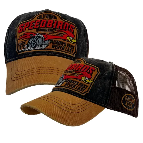 Racing Kult California Speedbirds Trucker Cap mit Stick Basecap US-CARS Oldtimer