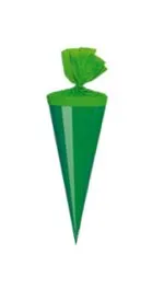 Deko Schultüten / Länge: 12cm / Farbe: grün 25