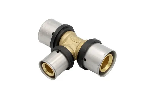 PipeTec Deutschland Pressfitting Pipetec Pressfitting T-Stück 26x3 20x2 mm Mittelabgang TH Kontur