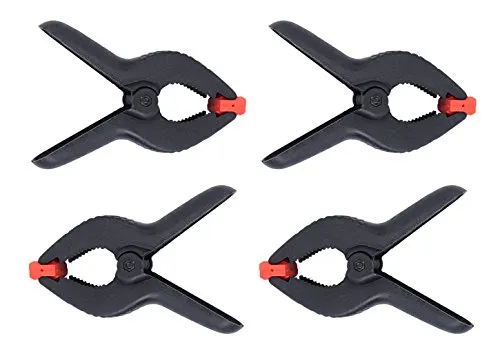 Bresser BR-56 Hintergrund-Klammer Deluxe, 4 Stück schwarz