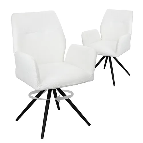HOMELUX Esszimmerstühle 2er Set, 360° Drehbar und Modern