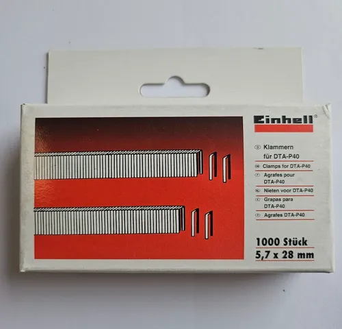 Klammern 1000 Stk 5,7 x 28 mm Druckluft-Tacker-Zubehör von Einhell