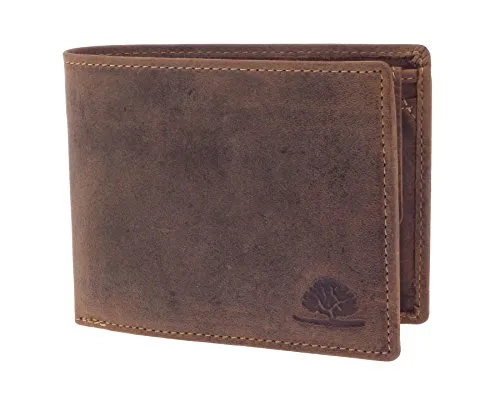 Green Burry Vintage Geldbörse 1705, Braun, 9,5 x 12 x 2,5 cm