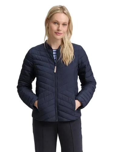 TOM TAILOR Steppjacke mit Taschen - Funktionsjacke, gerade geschnitten mit elastischen Bündchen für flexiblen Tragekomfort und praktischen Reißverschlusstaschen für Wertsachen.