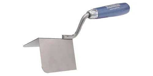 HAROMAC Außeneckenkelle Breite 80 mm ergonomischer Buchenholzgriff rostfreier...