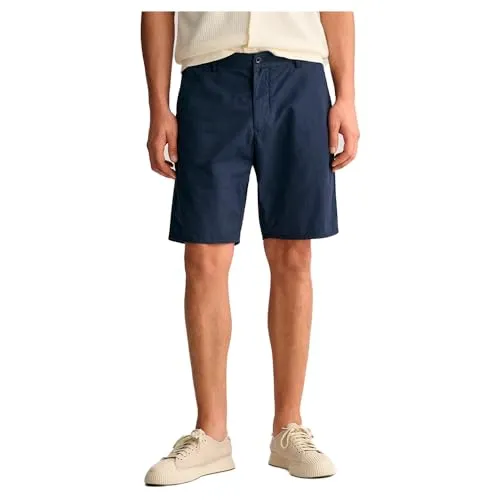 GANT Herren Relaxed Shorts, Marine, 33W - Herren-Shorts mit hohem Baumwollanteil für ultimativen Tragekomfort und lässigen Stil.
