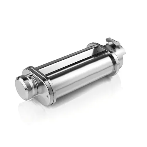 Bosch Pastawalze Lasagne MUZ5NV1 - Edelstahl Nudelvorsatz mit 8 Stärken für perfekte Lasagne, passend für MUM 5 Küchenmaschinen