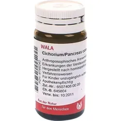 Cichorium/Pancreas Comp 20 G - Globuli mit geprüfter Qualität zur Unterstützung der Verdauung, einfach in der Anwendung und ideal für den täglichen Gebrauch.