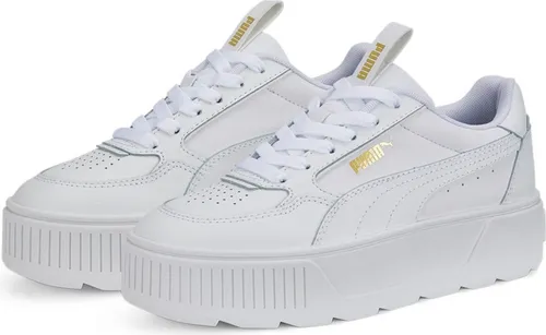 Puma Karmen Rebelle Sneaker Weiß EU 41 für Damen - Stylischer Plateau-Sneaker mit mindestens 20% recyceltem Material, SoftFoam+ Innensohle für hohen Komfort und markanter Silhouette - perfekt für jeden Streetstyle!