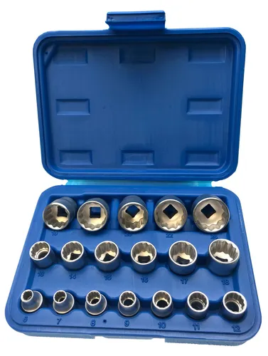 Steckschlüsseleinsätze 12 kant 3/8