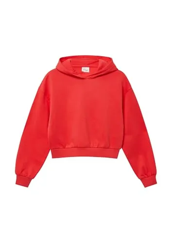 s.Oliver Kuscheliger Cropped Oversize Hoodie mit Print