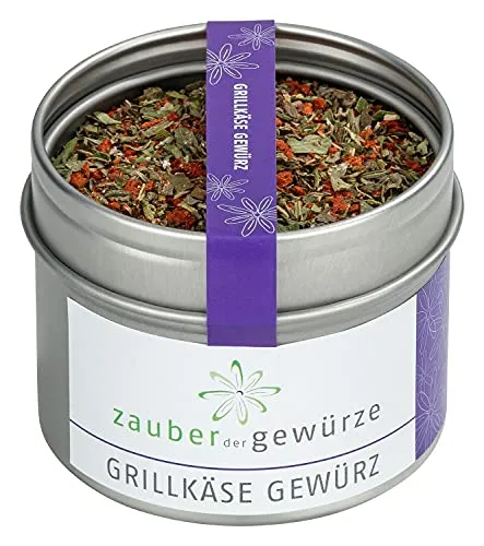Zauber der Gewürze Grillkäse Gewürz – Gewürzmischung für köstlichen Ofen- und Grillkäse, ideal für Halloumi, Schafskäse oder Ziegenkäse, 35 g