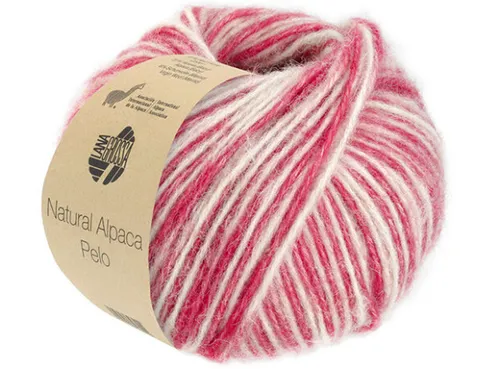  SOPO! Natural Alpaca Pelo Lana Grossa 50g rot-natur Fb.207 weich warm kg/139€