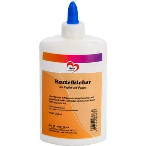 Ideen-mit-Herz Alleskleber Bastelkleber, 250g, ohne Lösungsmittel, transparent