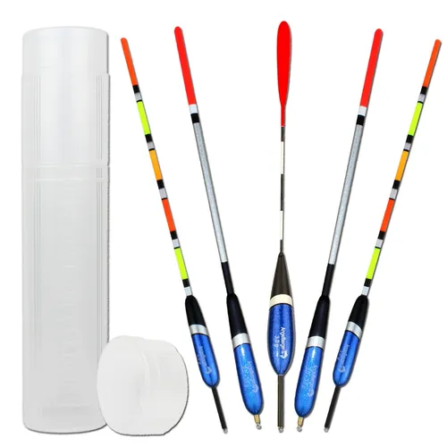 Angel Berger Wagglersortiment Waggler 5 Stück mit Posenrohr