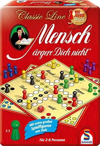 Schmidt Spiele Classic Line Mensch ärgere Dich nicht Reisespiel