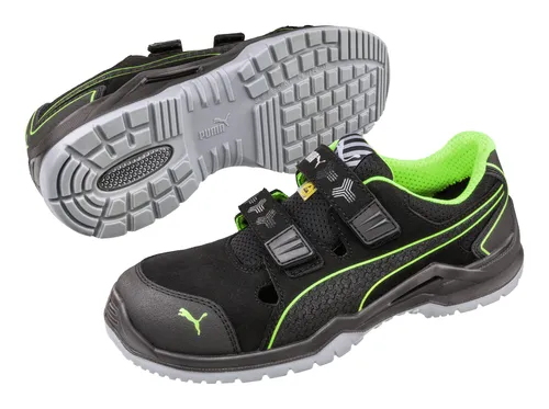 Sicherheitssandale Neodyme Green Low Gr.40 - S1-Sicherheitsschuhe mit flexibler FAP-Durchtrittschutz und rutschfester Duo-PU-Sohle, ideal für den täglichen Einsatz in anspruchsvollen Arbeitsumgebungen.