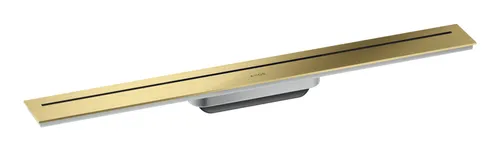 Axor Drain Fertigset Duschrinne 700 mm - Brushed Brass - Hochwertige Duschrinnenlösung, flexibel im Raum positionierbar für ein modernes Badezimmerdesign.