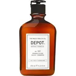 Depot No. 101 Normalizing Daily Shampoo 250 ml - Shampoo für Männer mit normalem Haar, ideal für die tägliche Anwendung. Natriumlaurylethersulfatfrei, erfrischt Haar und Kopfhaut mit einem köstlichen Eukalyptusduft.