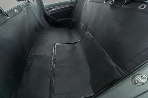 Trixie 1324 Auto-Schondecke, 1,45 × 1,60 m, schwarz - Autoschondecke für Hunde, besonders widerstandsfähig und mit Reißverschluss für flexible Nutzung, idealer Schutz vor Verschmutzungen auf der Rückbank.