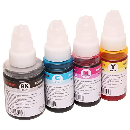 Kompatibles Set 4x Nachfüllflasche Tinte für Canon GI-51 Pixma G1520 G1560 G2520 G2560 G3520 G3560 von ABC