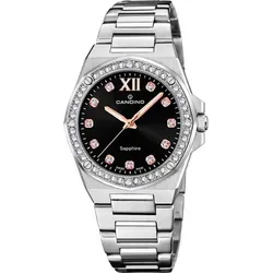 Candino Swiss Damen Uhr Analog Edelstahl 316L Silber - Quarzwerk - 5 ATM wasserdicht C4751/6 - Elegante analoge Damenuhr mit 316L Edelstahlarmband und hochresistentem Saphirglas. Ideal für den täglichen Gebrauch – vereint Stil und Funktionalität für jede Gelegenheit.