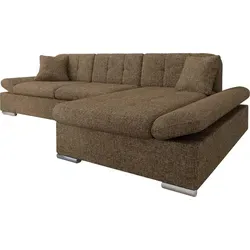 Mirjan24 Ecksofa Malwi mit regulierbaren Armlehnen - Sofagarnitur mit Schlaffunktion und Bettkasten, bietet eine großzügige Schlaffläche von 240x129 cm und stilvolles Design für jedes Wohnzimmer.